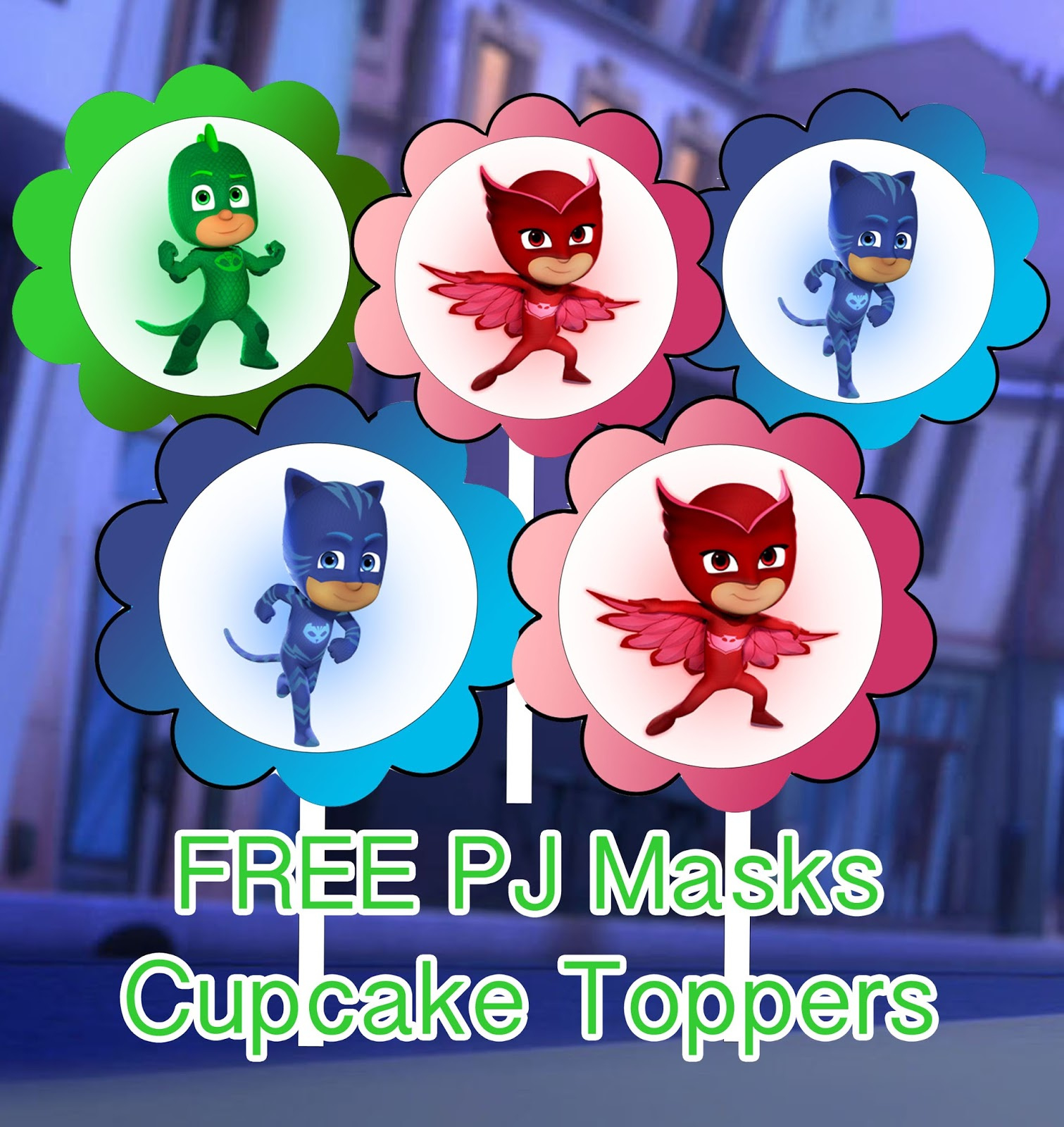 Daisy Celebrates: Pj Masks Birthday Party Printable Files with Pj Mask Free Printables