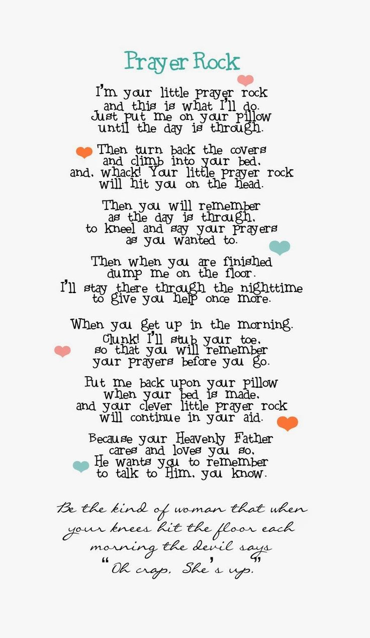 Daughter Of God Week Day 1 intended for Prayer Rock Poem Printables