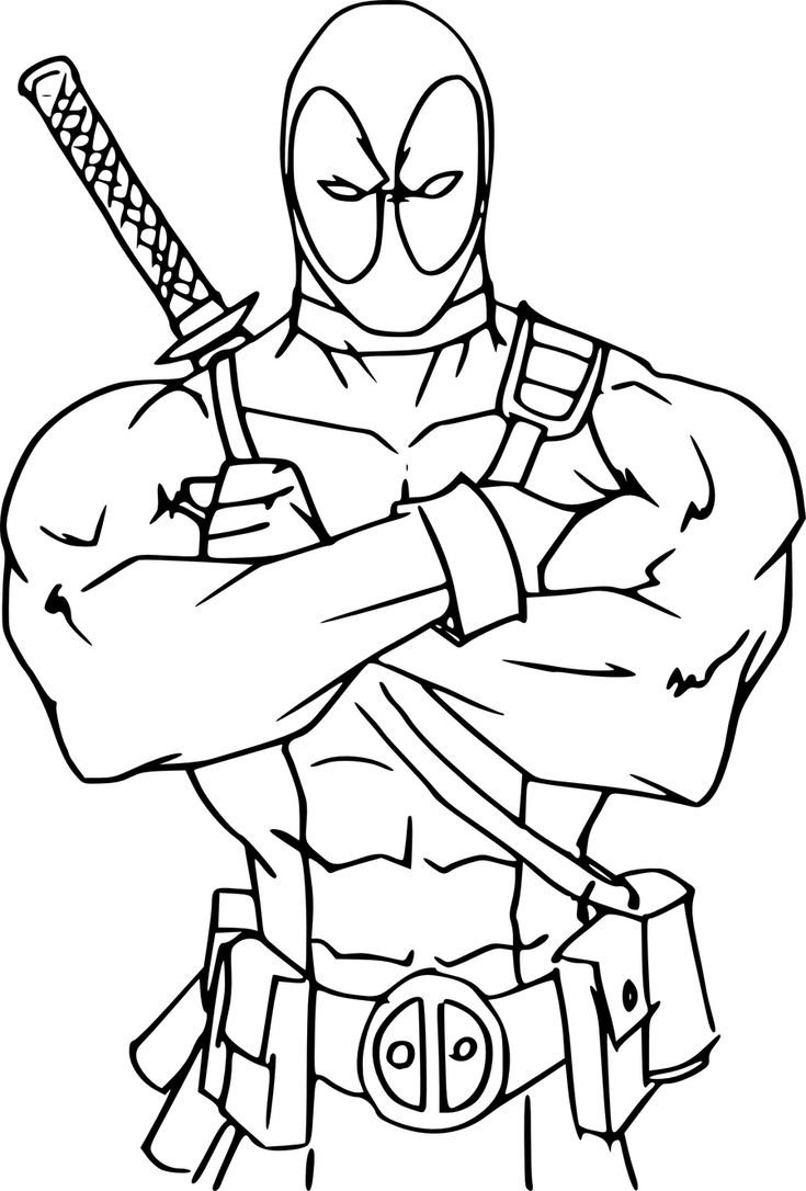 Deadpool Coloring Pages Pdf To Print - Coloringfolder for Free Printable Deadpool Coloring Pages