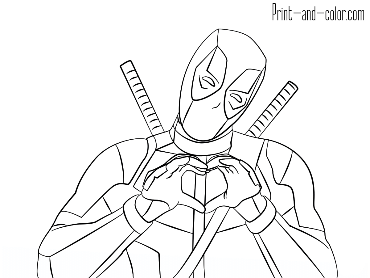 Deadpool Coloring Pages | Print And Color inside Free Printable Deadpool Coloring Pages