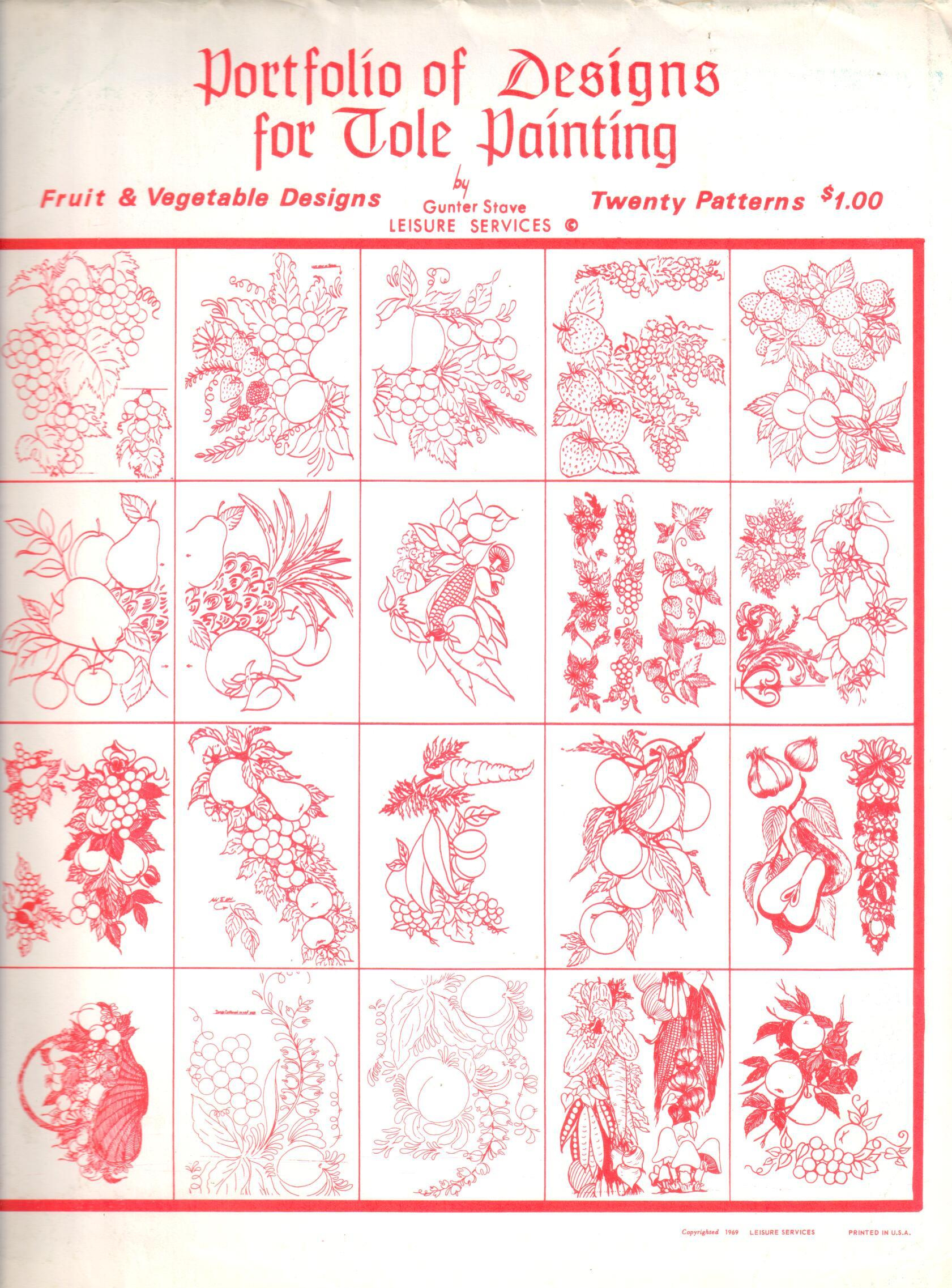 Decorative Painting Bookstore: Clearance: Portfolio Of Designs For pertaining to Free Printable Tole Painting Patterns