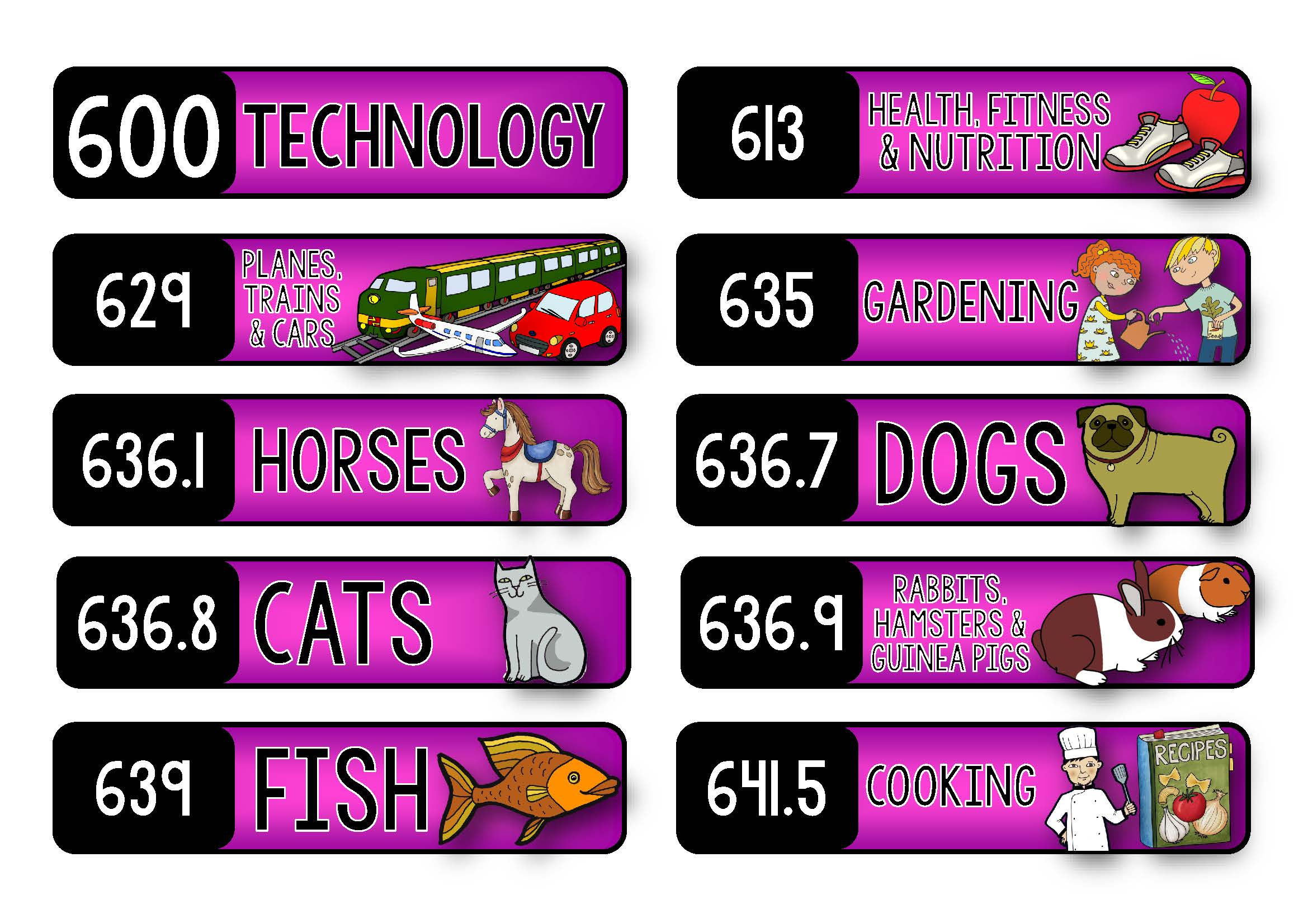 Dewey Decimal System Labels (Mini Shelf Labels) with regard to Free Printable Dewey Decimal Shelf Labels