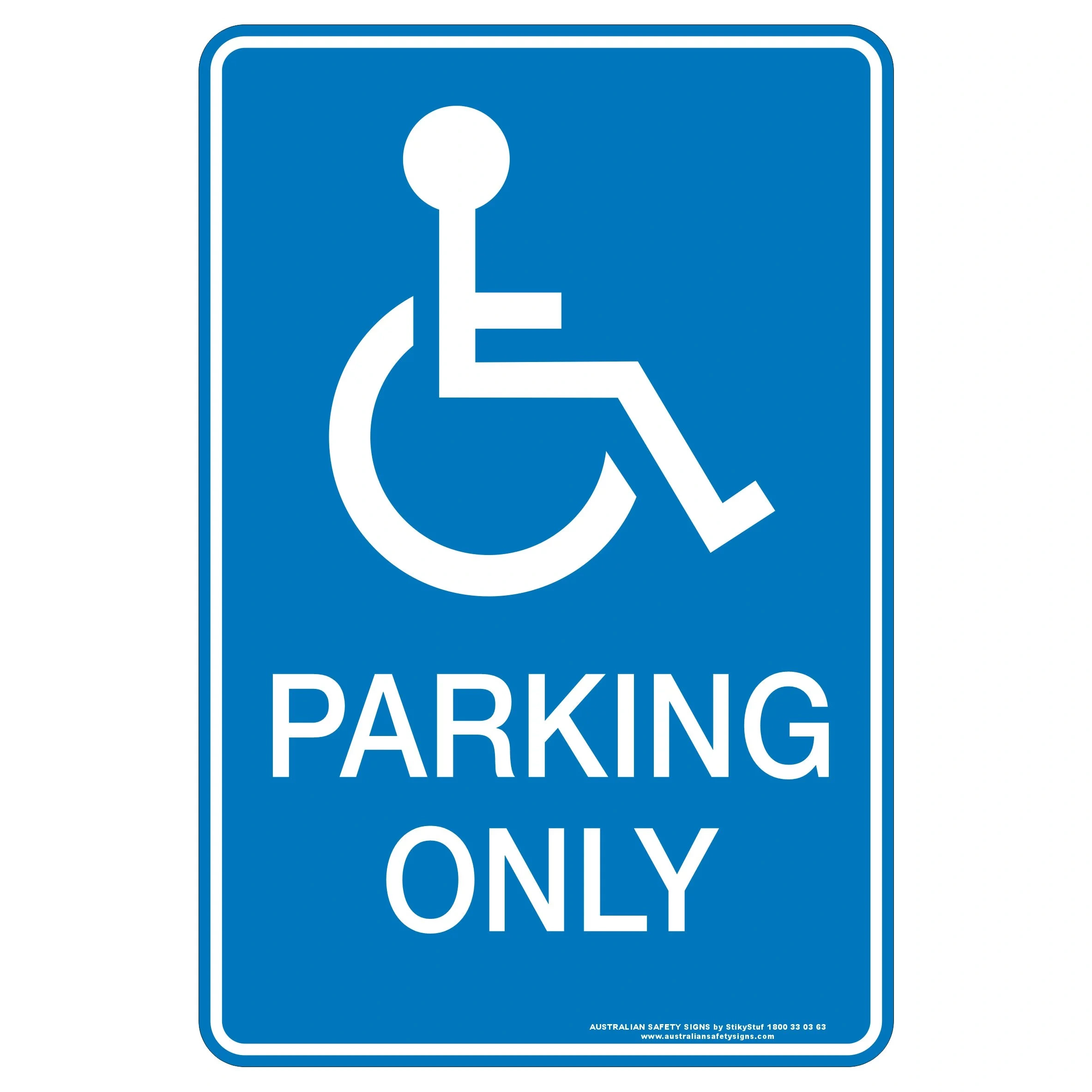 Disabled Parking Only - Discount Safety Signs New Zealand with Printable Disabled Parking Sign