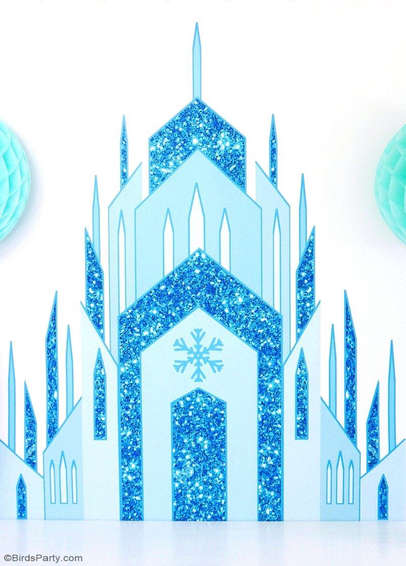 Diy Frozen Inspired Birthday Party Backdrop - Party Ideas | Party throughout Printable Frozen Castle Template