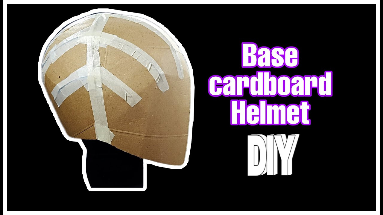 Diy- How To Make A &amp;quot;Carton Base Helmet&amp;quot; || Free Templates || in Printable Free Foam Helmet Template