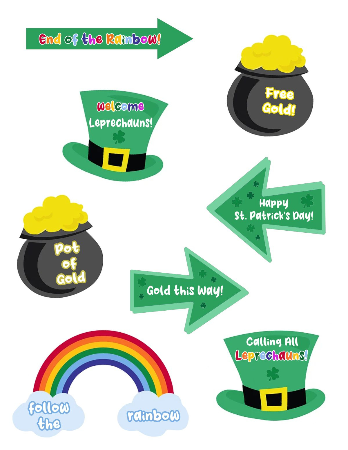 Diy Leprechaun Trap Signs | Free St Patrick&amp;#039;S Day Printables - For with regard to Leprechaun Trap Printable Free