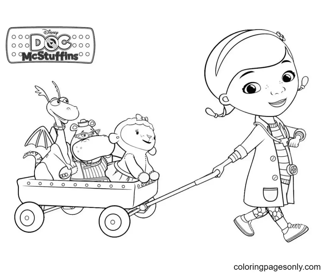 Doc Mcstuffins Coloring Pages To Print - Free Printable Coloring Pages for Free Printable Doc Mcstuffins Coloring Pages