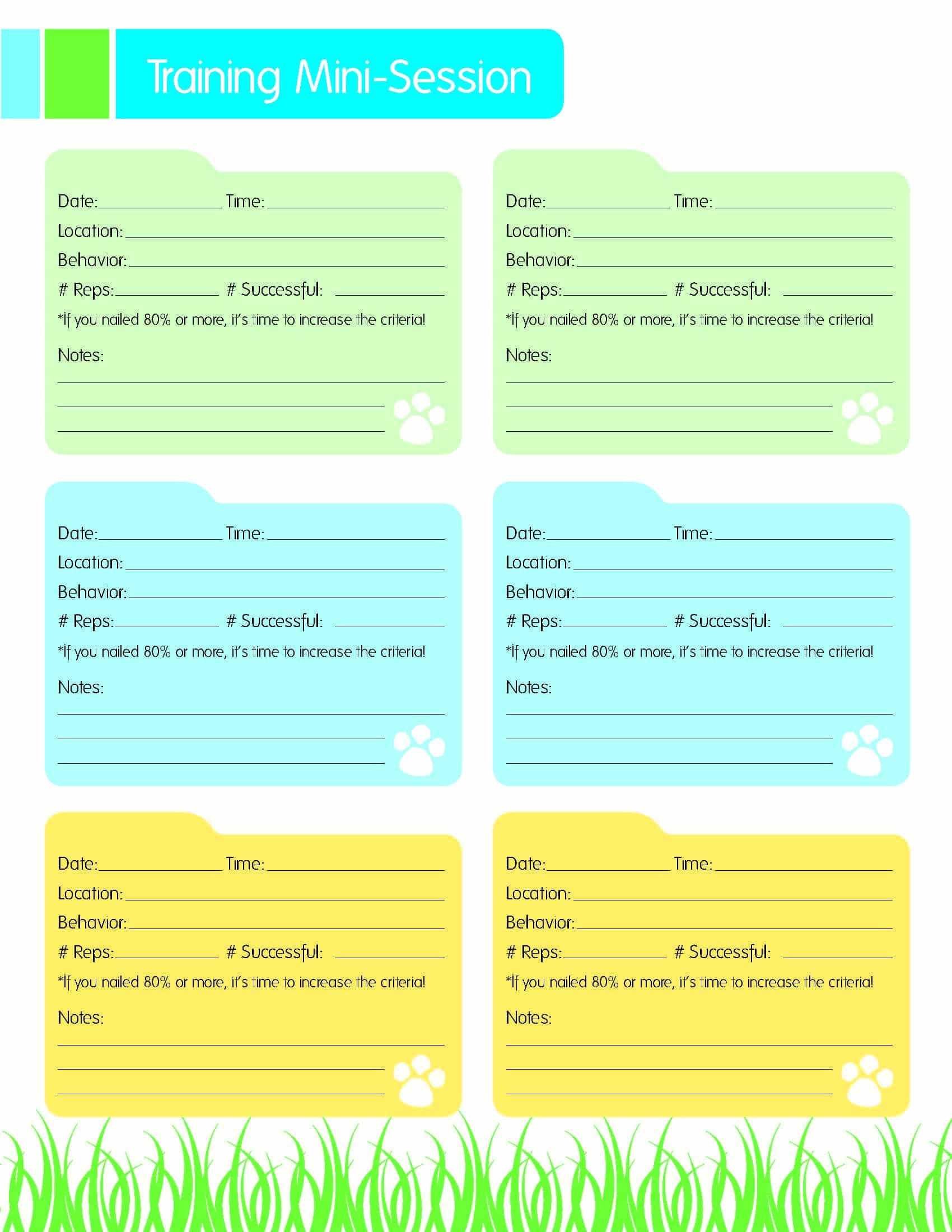 Dog Training Resource: Free Mini-Session Training Printable - Oh intended for Free Printable Dog Training Worksheets