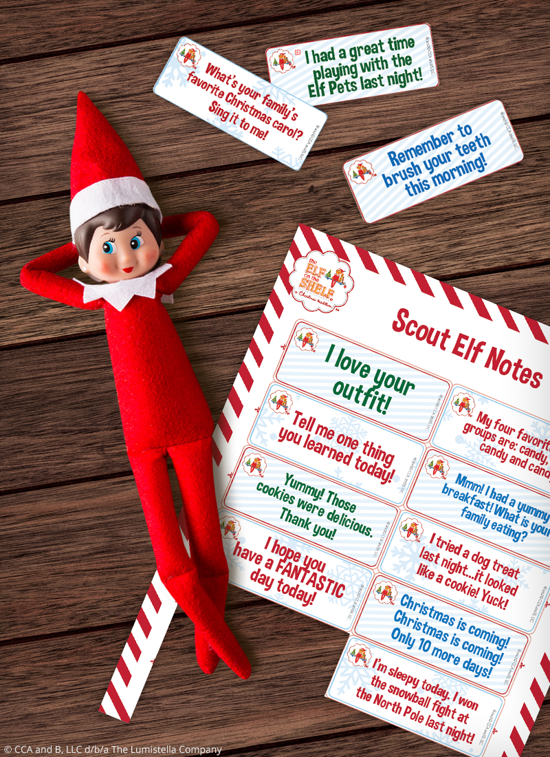 Download Free Printable Elf On The Shelf Notes | The Elf On The Shelf with regard to Elf On The Shelf Free Printable