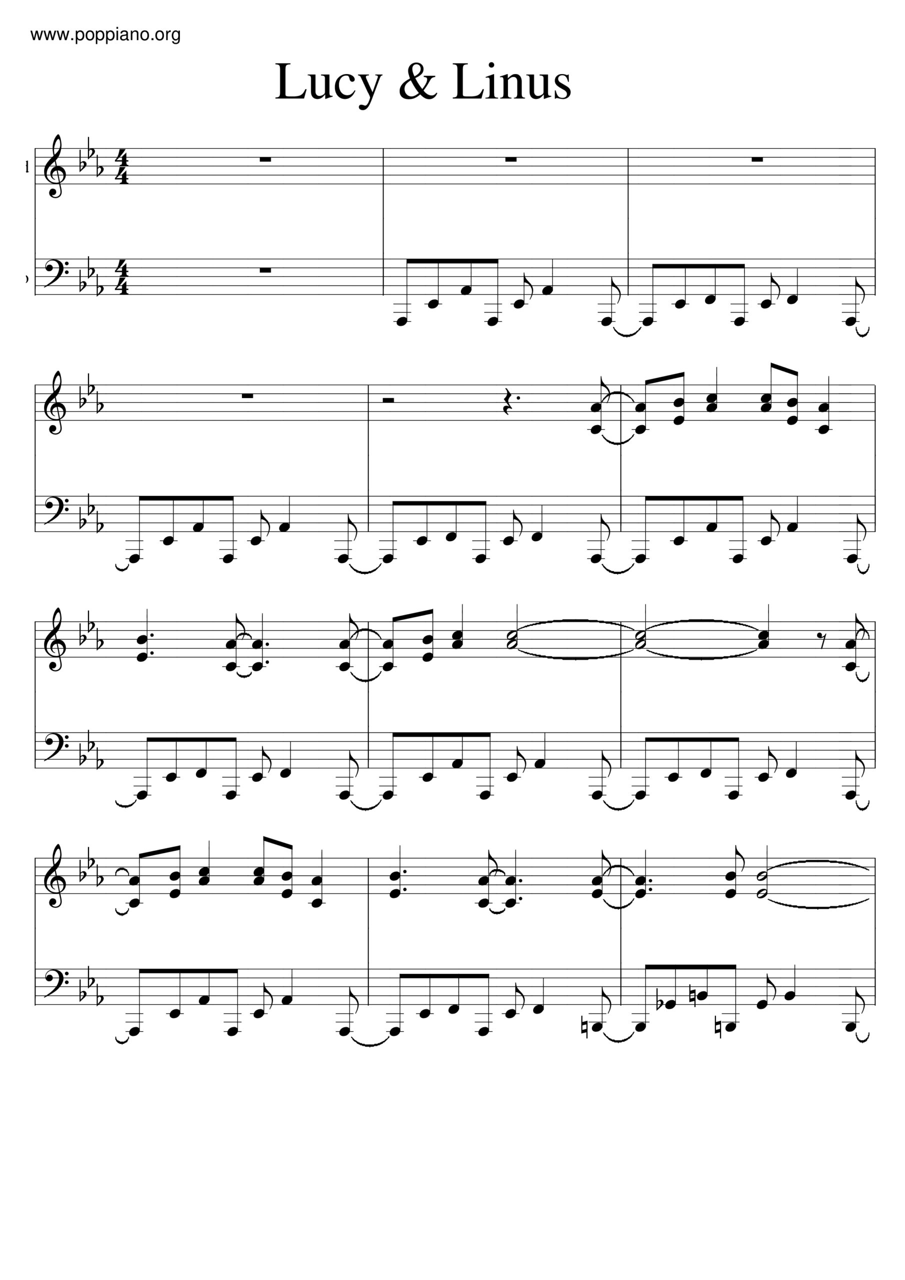 ☆ Vince Guaraldi-Linus And Lucy Sheet Music Pdf, - Free Score throughout Linus And Lucy Piano Sheet Music Free Printable