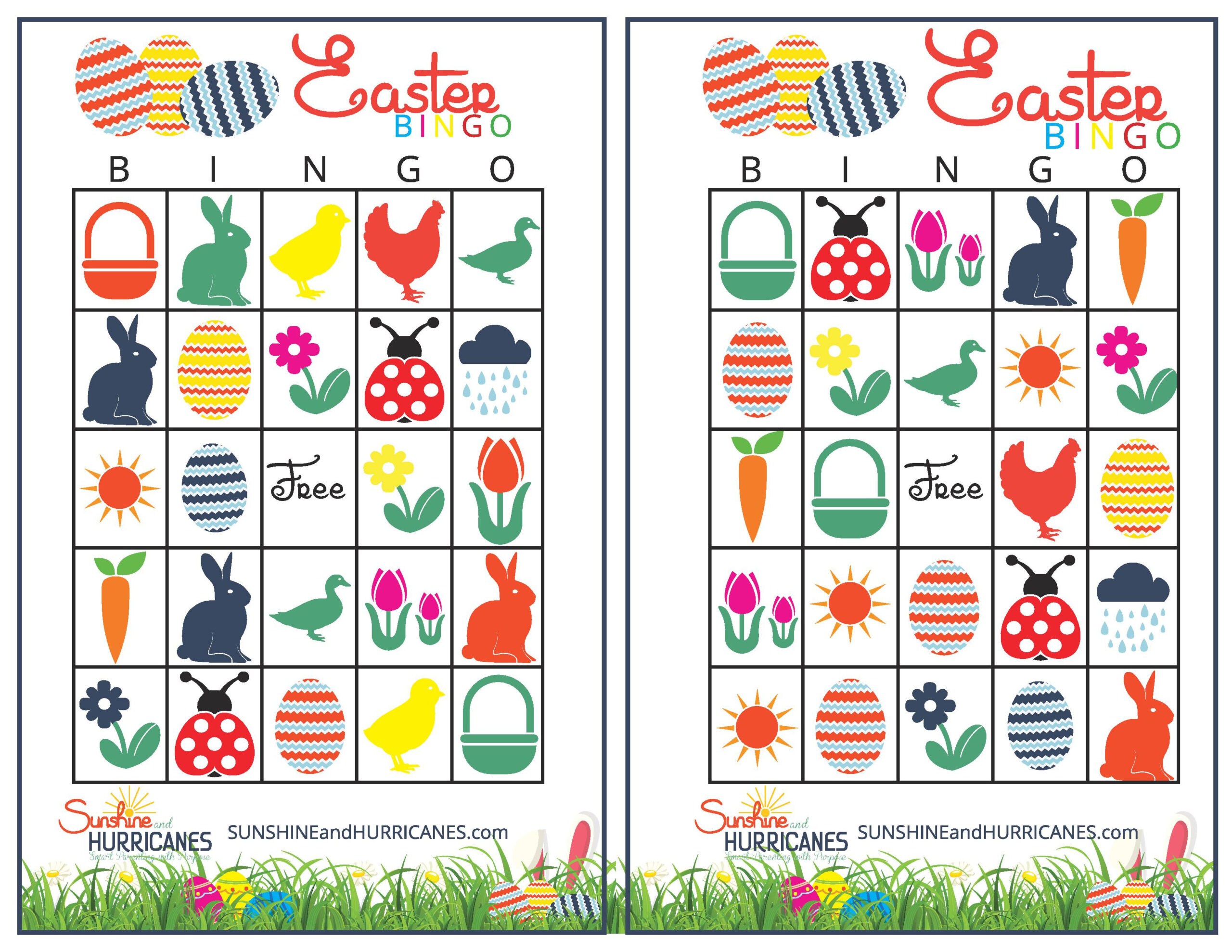 Easter Bingo - Printable Easter Games within Free Printable Easter Bingo Cards Family