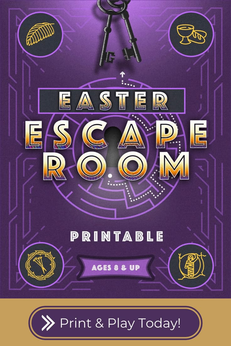 Easter Escape Room [Printable] for Easter Escape Room Free Printable
