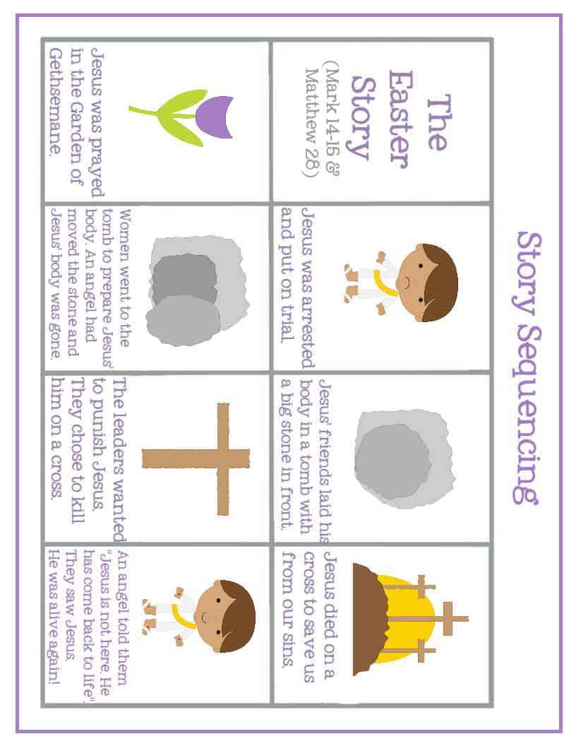 Easter Preschool Pack Of Printables – Mary Martha Mama with regard to Free Printable Easter Story Printables