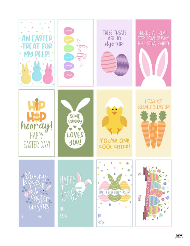 Easter Tags - 300 Free Printable Gift Tags | Printabulls with regard to Print Free Easter Gift Tags Free Printable