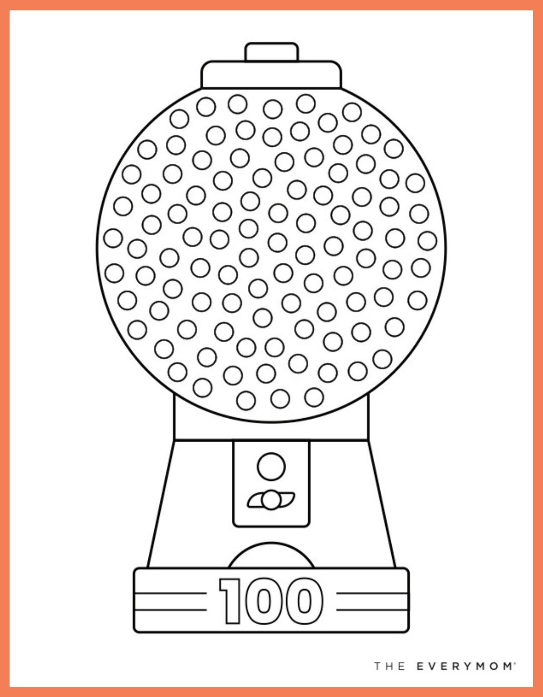 Easy 100 Days Of School Ideas—Plus Free Printables with regard to 100 Gumballs For 100 Days Printable