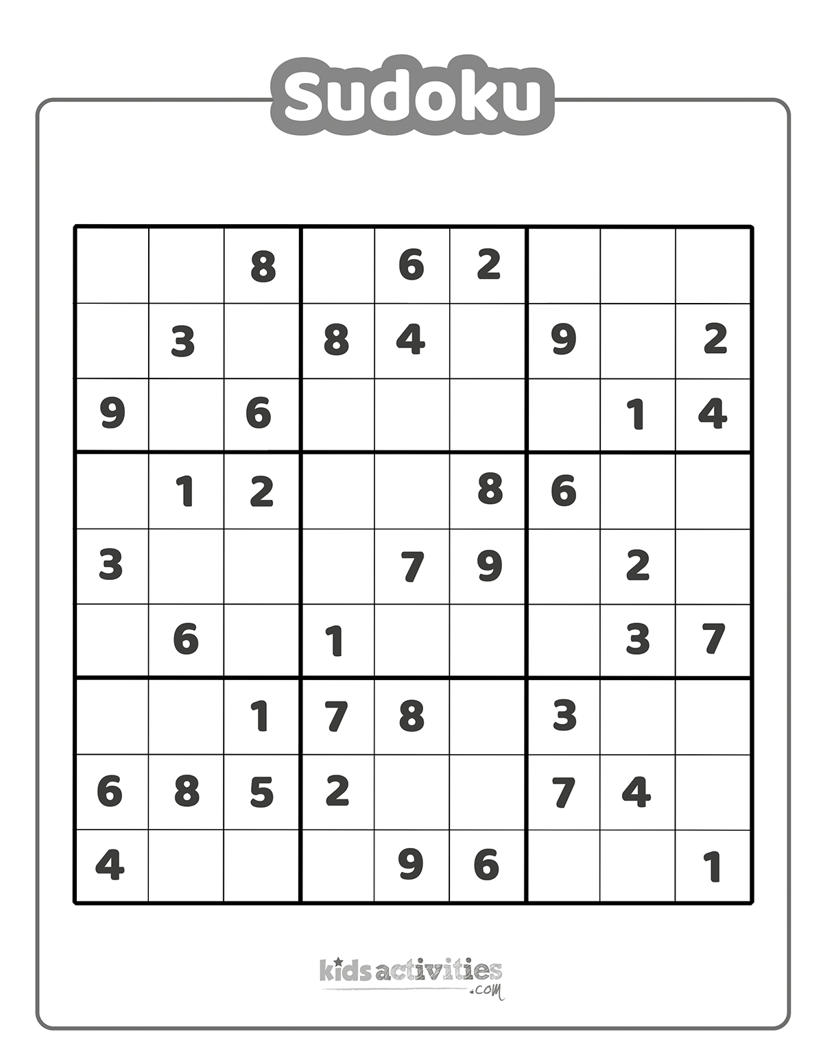 Easy And Hard Sudoku Printables Kids Activities Blog intended for Free Printable Sudoku Printable