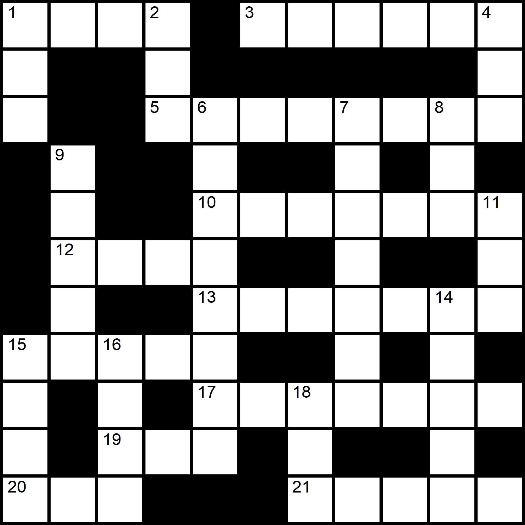 Easy Printable Crossword Puzzles within Easy Crossword Puzzle Printable Free