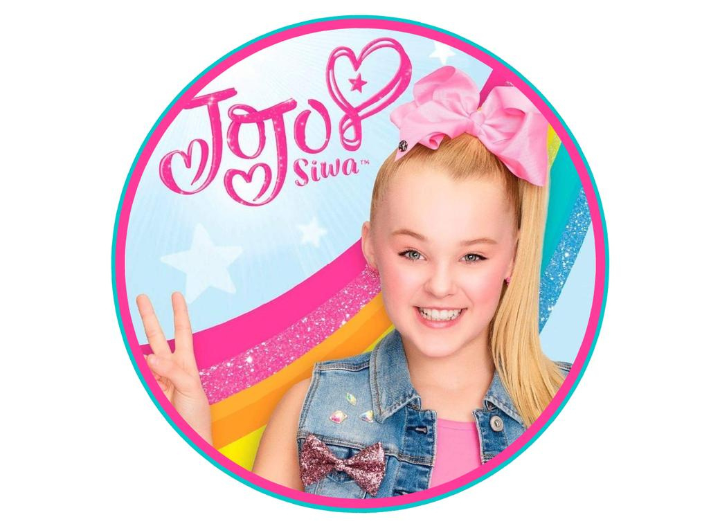 Edible Icing Image - Jojo Siwa Round intended for Jojo Siwa Cake Topper Printable