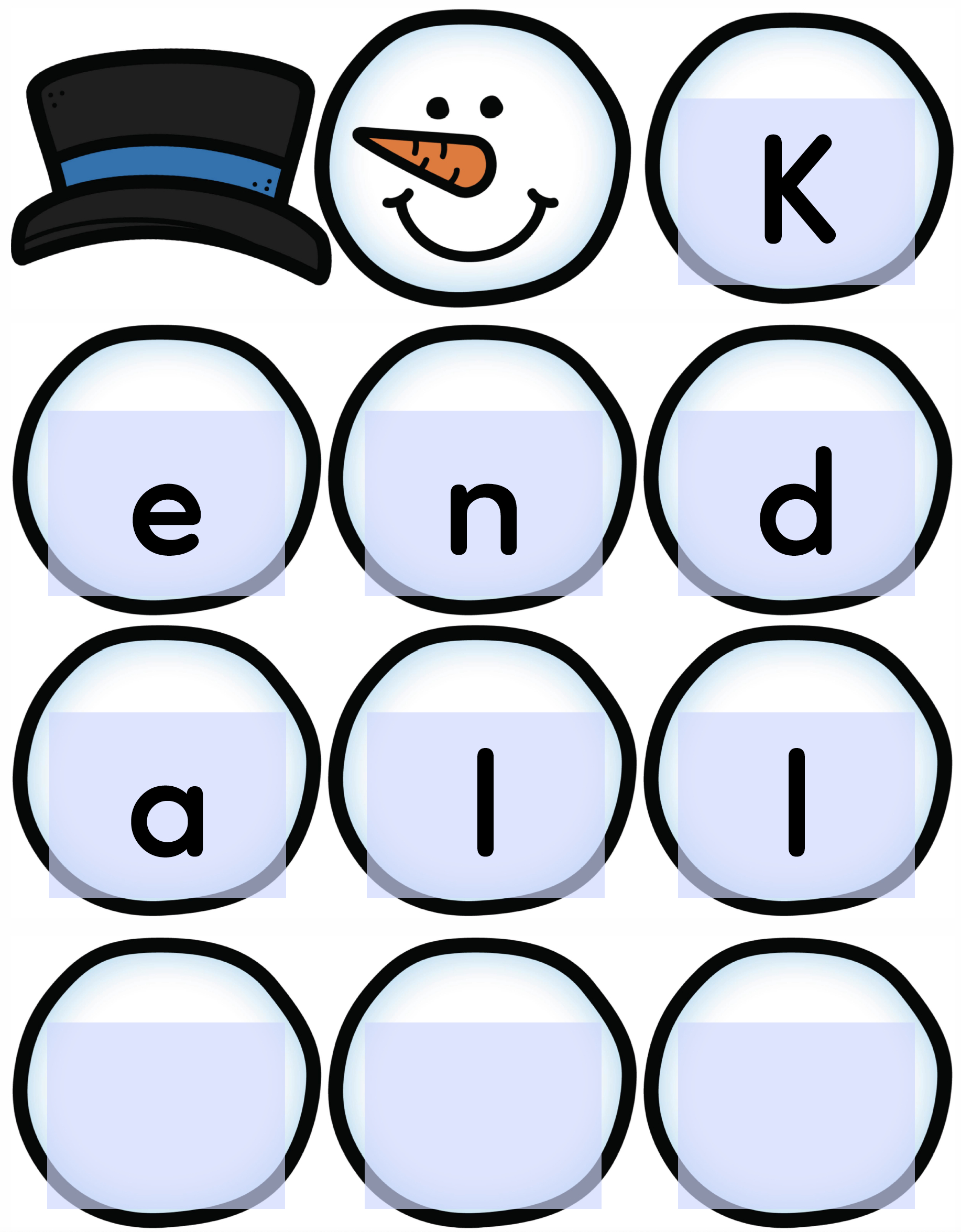 Editable Snowman Name Activity - Ms. Stephanie&amp;#039;S Preschool within Snowman Name Craft Printable