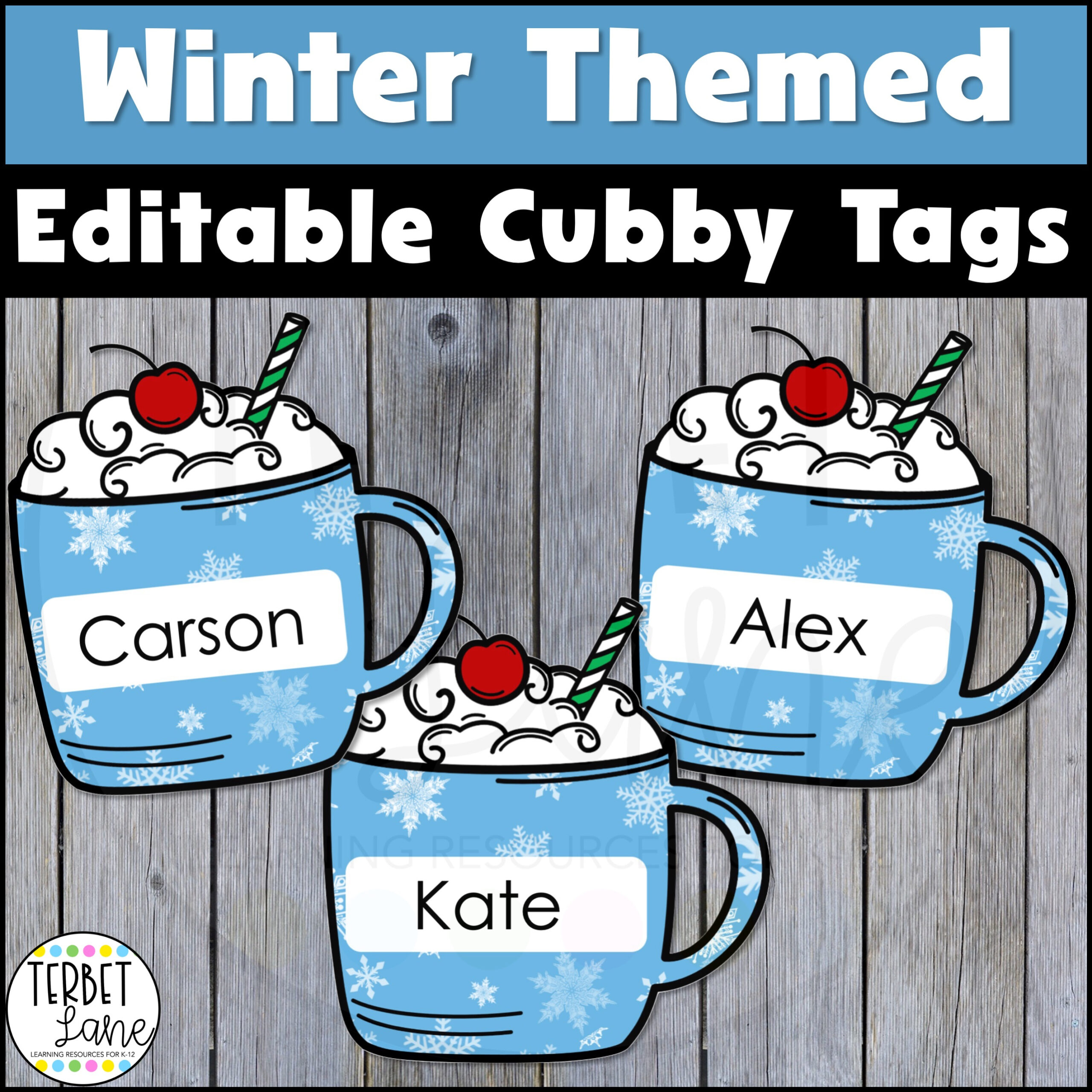 Editable Winter Cubby Tags | Cubby Name Labels | Locker Name Tags pertaining to Free Printable Winter Cubby Tags