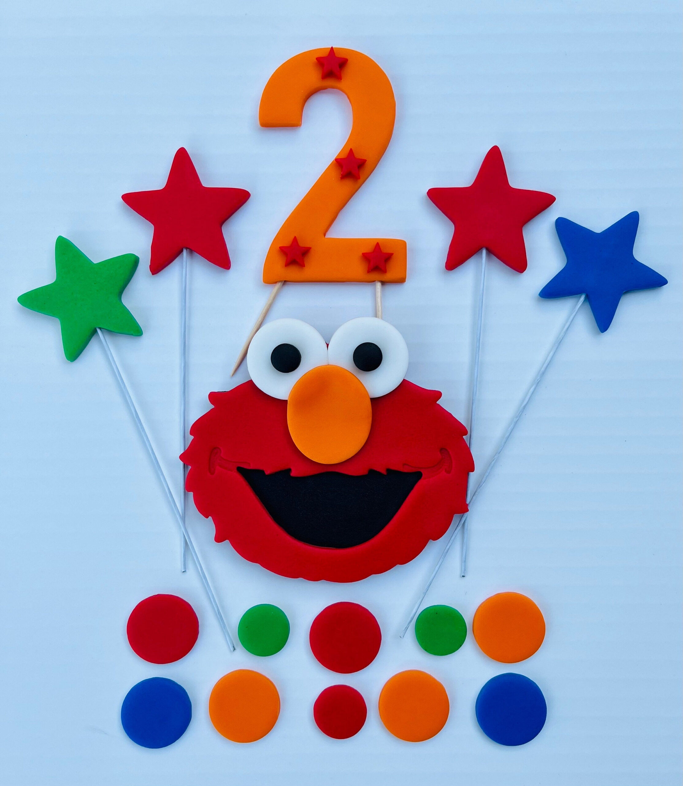 Elmo Cake Topper Elmo Birthday Cake Edible Fondant - Etsy.de within Printable Elmo Cake Topper