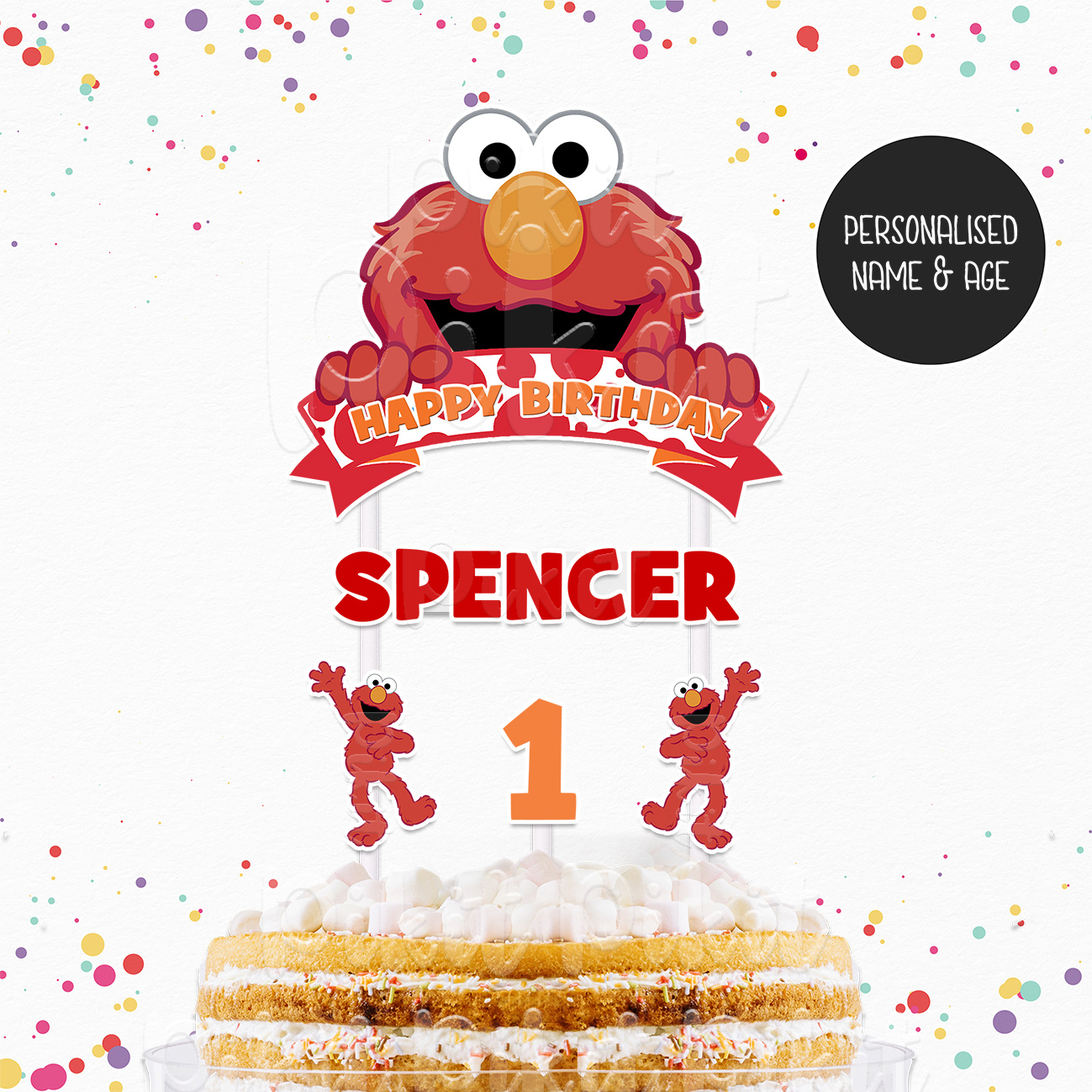 Elmo Cake Topper intended for Printable Elmo Cake Topper