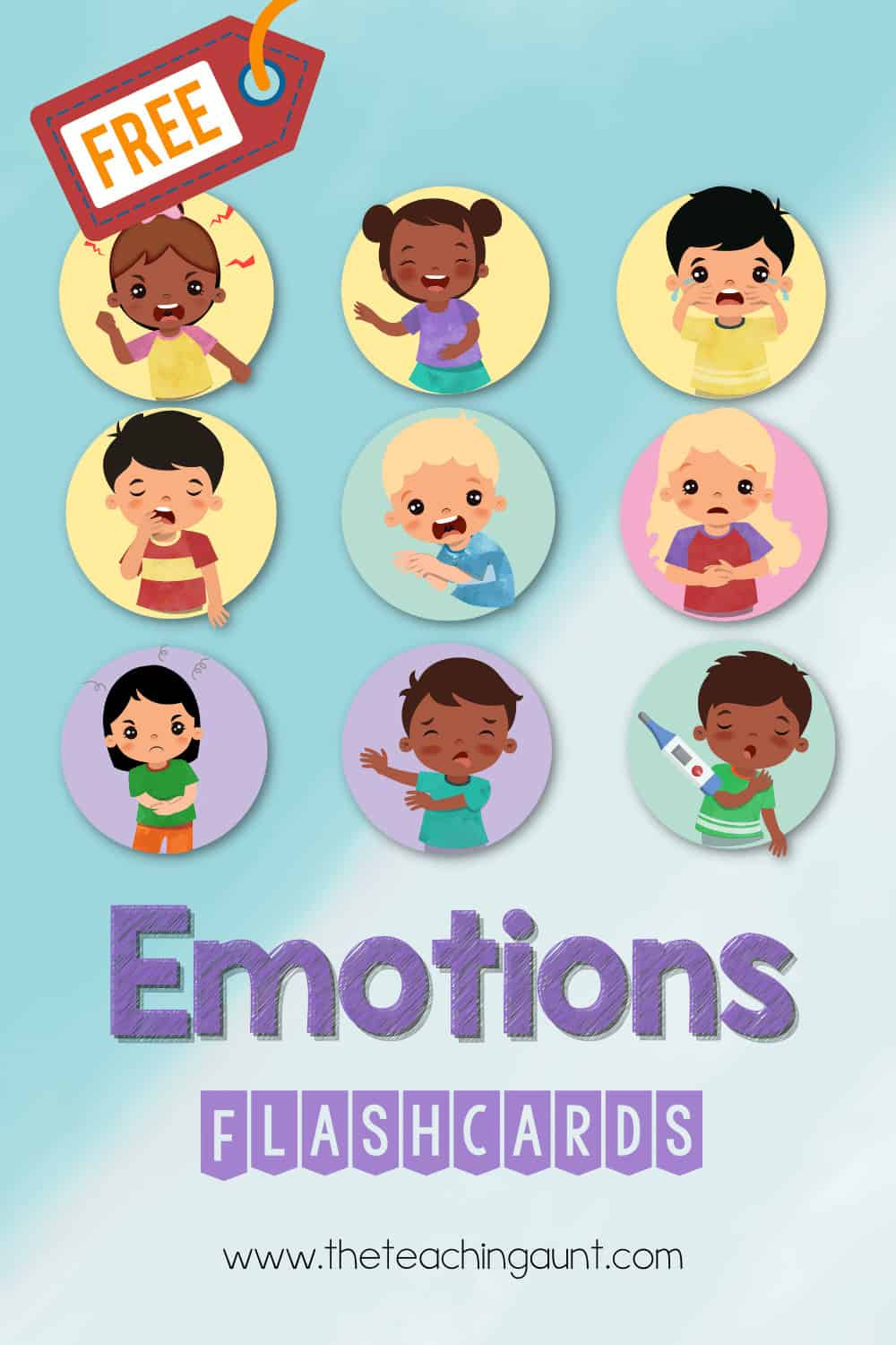 Emotions Flashcards For Preschool - The Teaching Aunt in Emotions Flashcards Free Printable