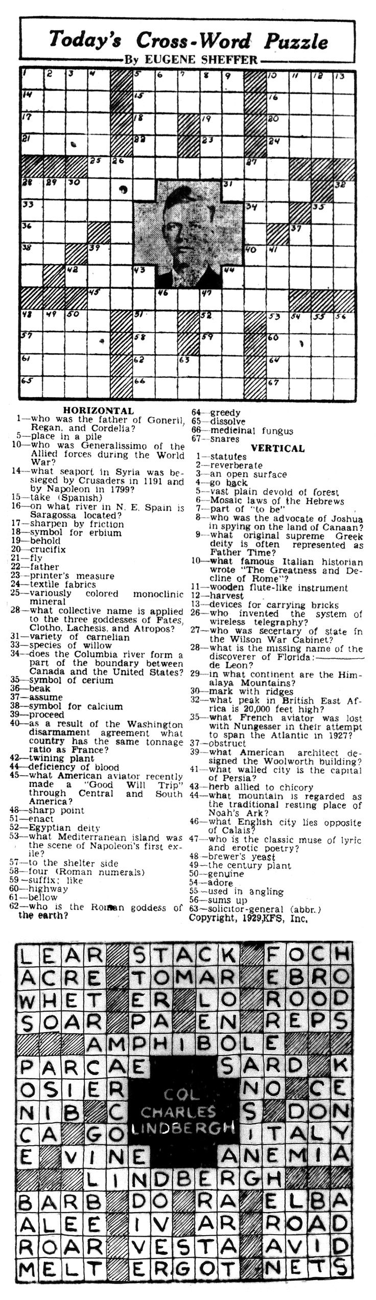 Eugene Sheffer Printable Crossword Puzzles 452 throughout Sheffer Printable Crossword