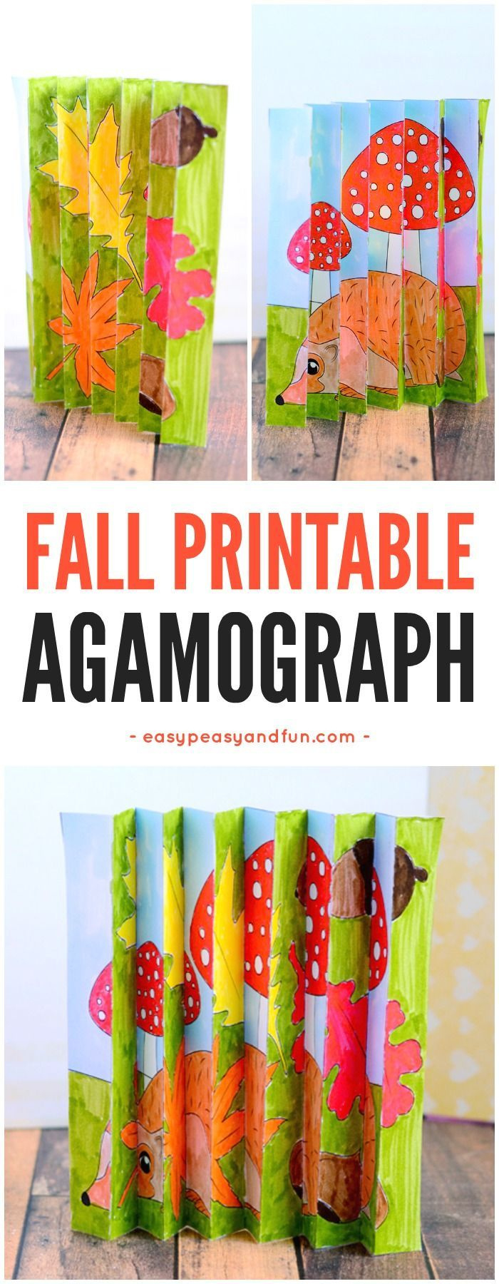 Fall Agamograph Template For Kids intended for Free Printable Agamograph Template