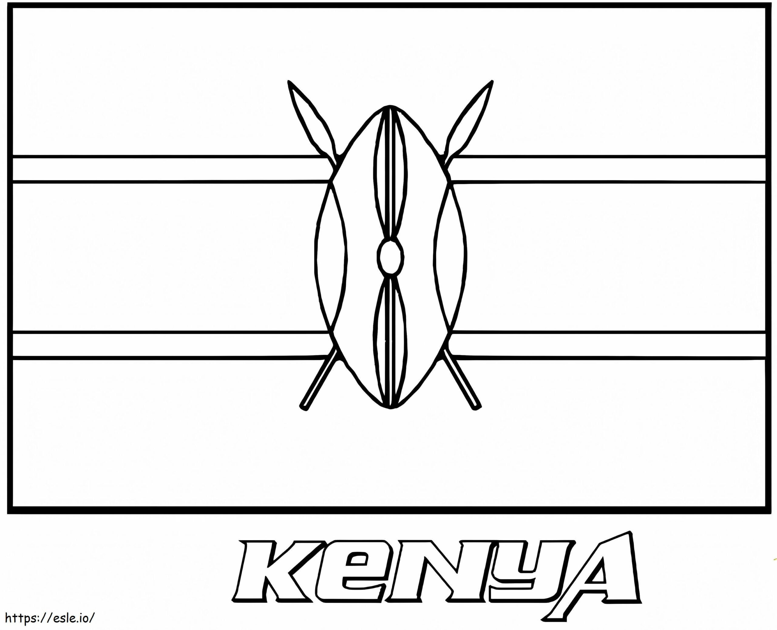 Flagge Kenias Ausmalbilder with Printable Flag Of Kenya