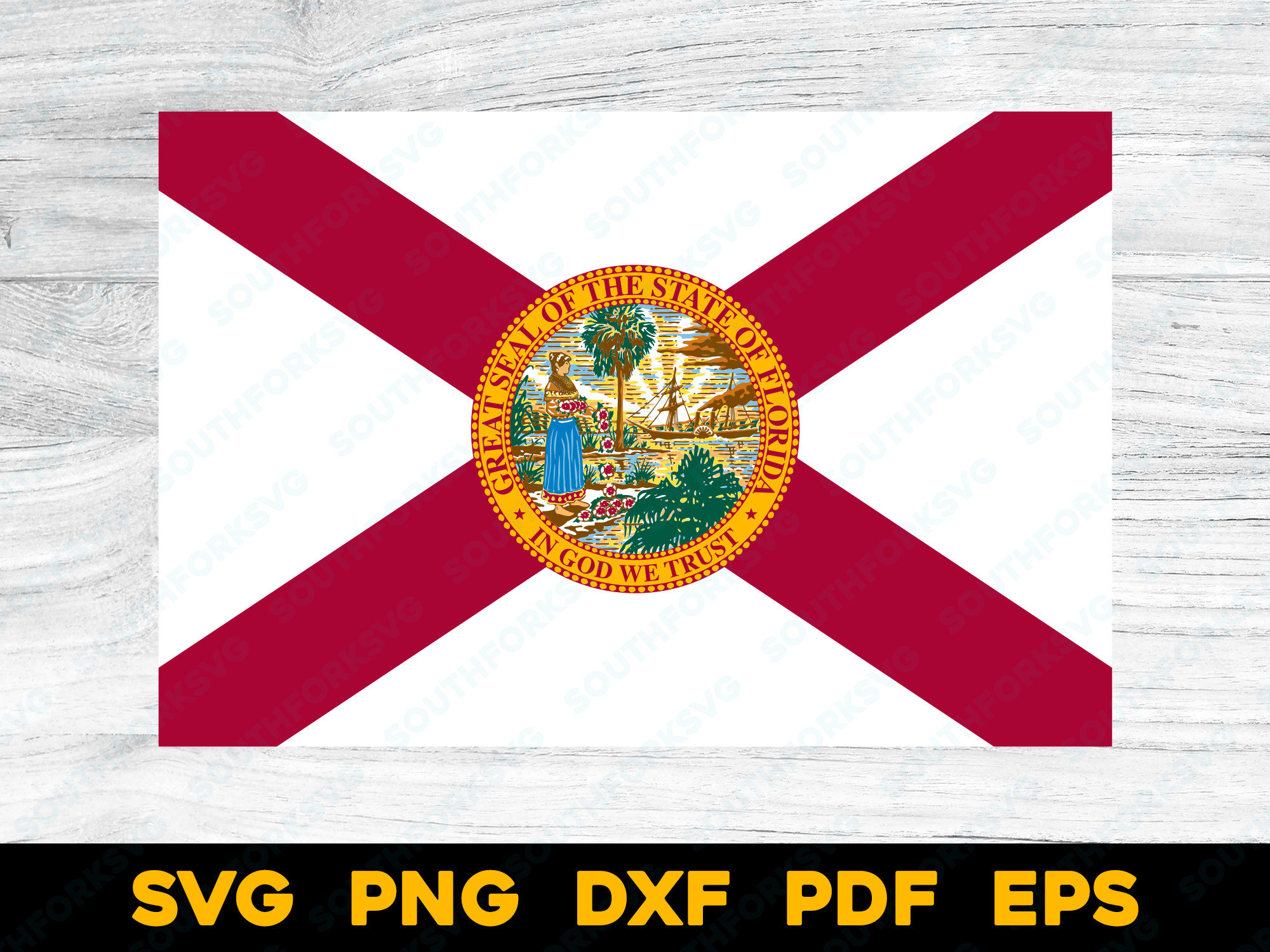 Florida State Flag Svg Png Dxf Eps Pdf Vector Graphic Design inside Printable Florida State Flag