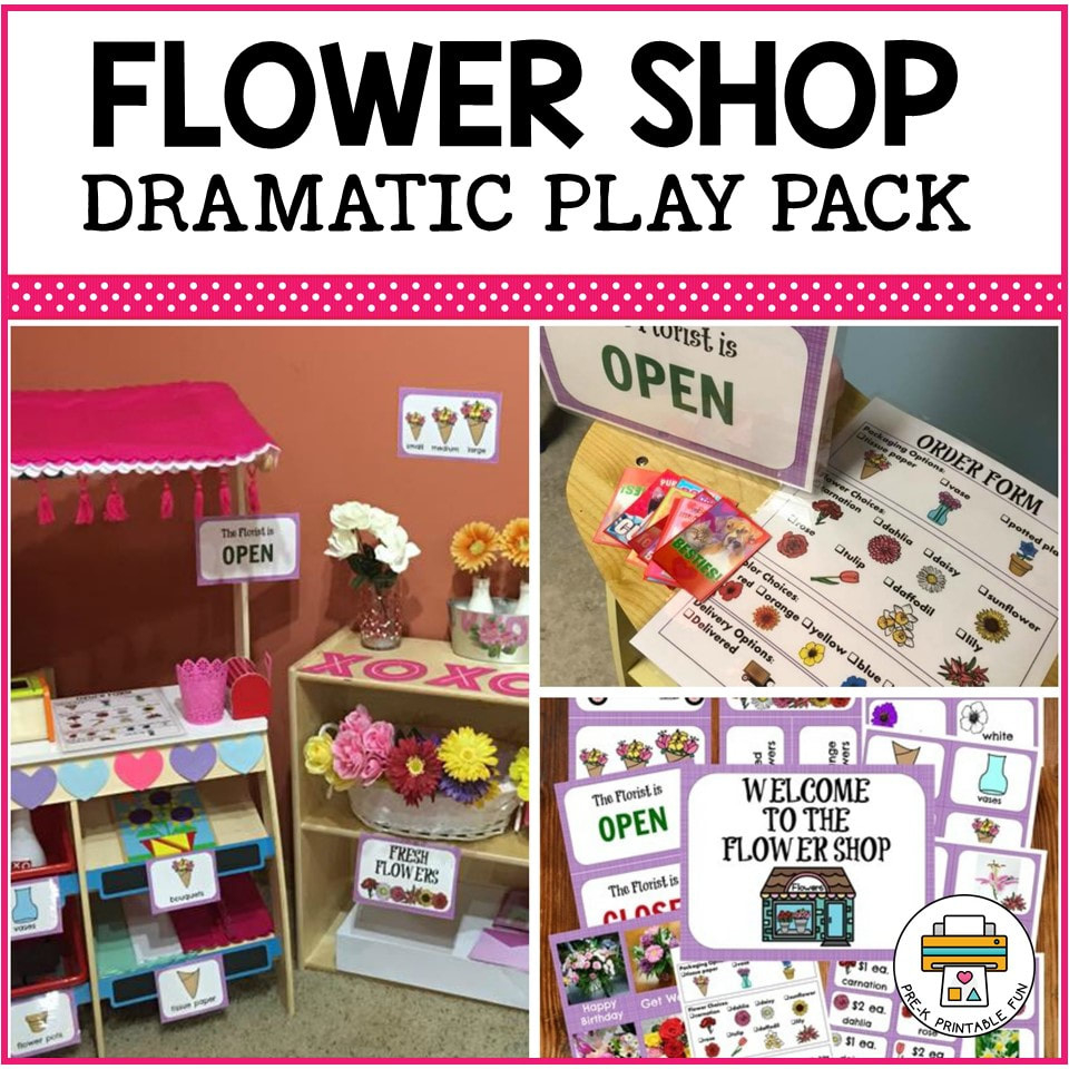 Flower Shop Preschool Dramatic Play - Pre-K Printable Fun regarding Flower Shop Dramatic Play Free Printables