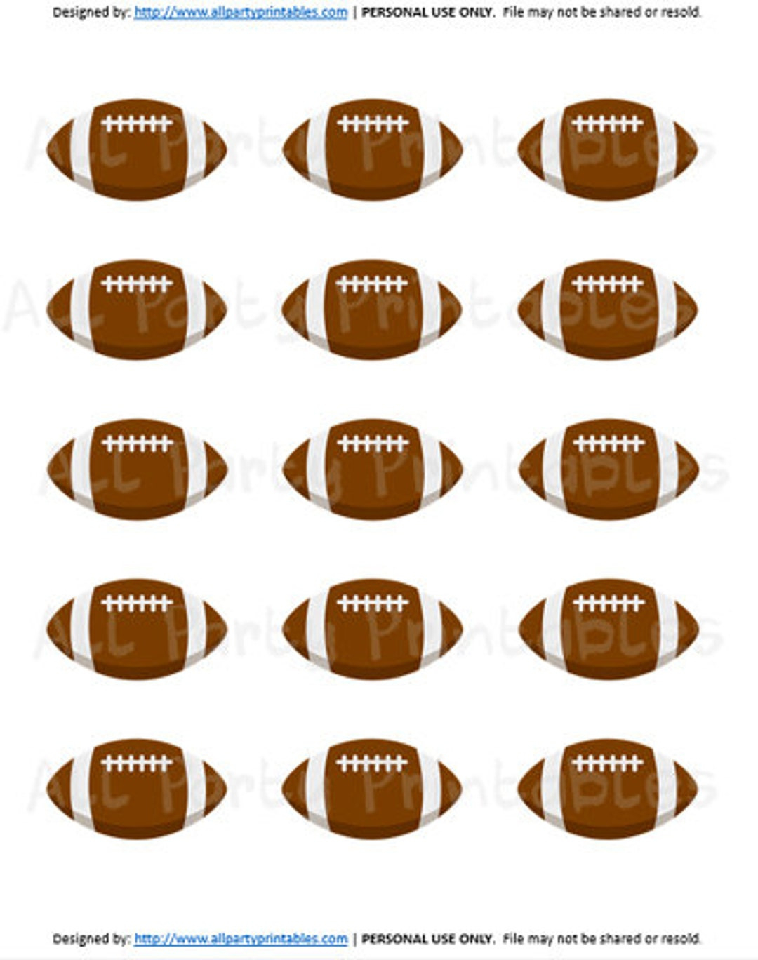 Football Cupcake Toppers, Football Printables, Football Printable with regard to Football Cupcake Toppers Printable