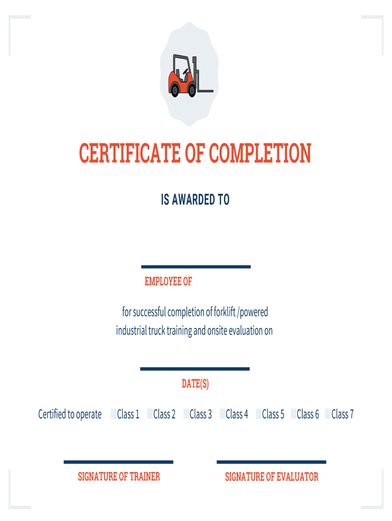 Forklift Certification Card Template - Fill Online, Printable within Free Printable Forklift License