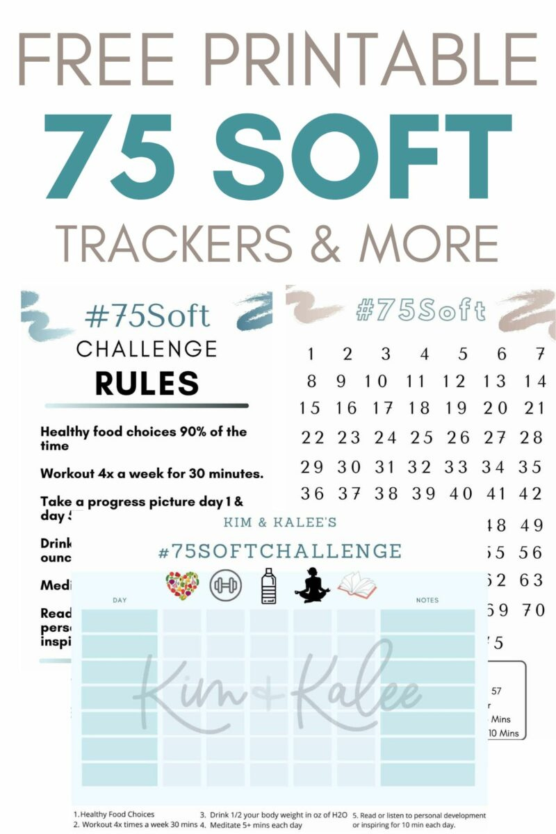 Free 75 Soft Printable Calendar, Worksheet &amp;amp; Template – 75 Soft regarding 75 Soft Challenge Printable Free