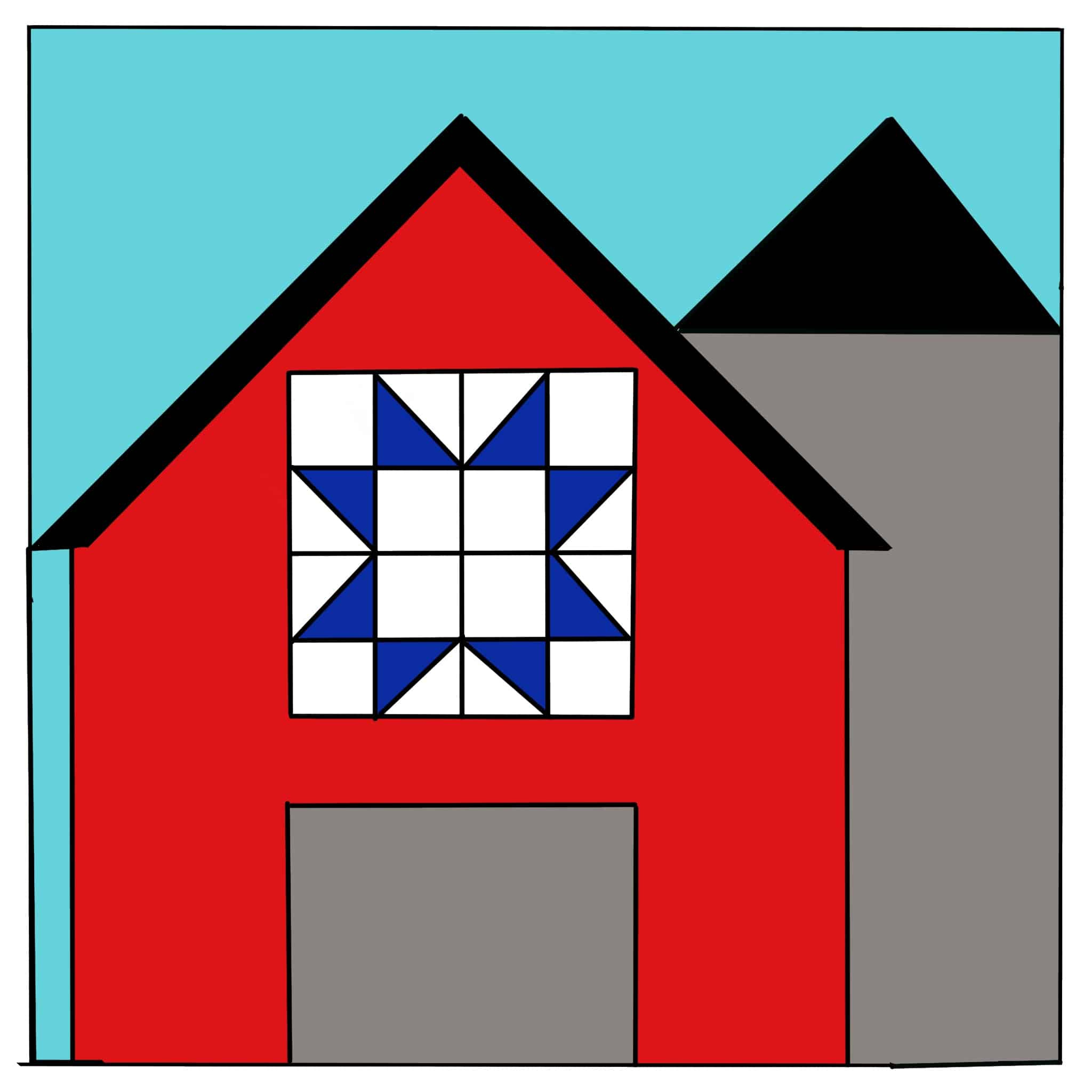 Free Barn Quilt Block Pattern - Always Expect Moore pertaining to Free Printable Barn Quilt Templates