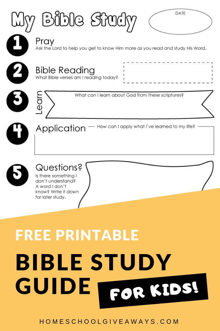Free Bible Study Guide For Kids in Printable Youth Bible Study Lessons Free