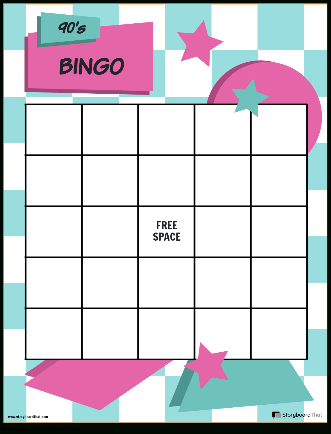 Free Bingo Card &amp;amp; Board Templates: Customize And Print in Bingo Cards Creator Free