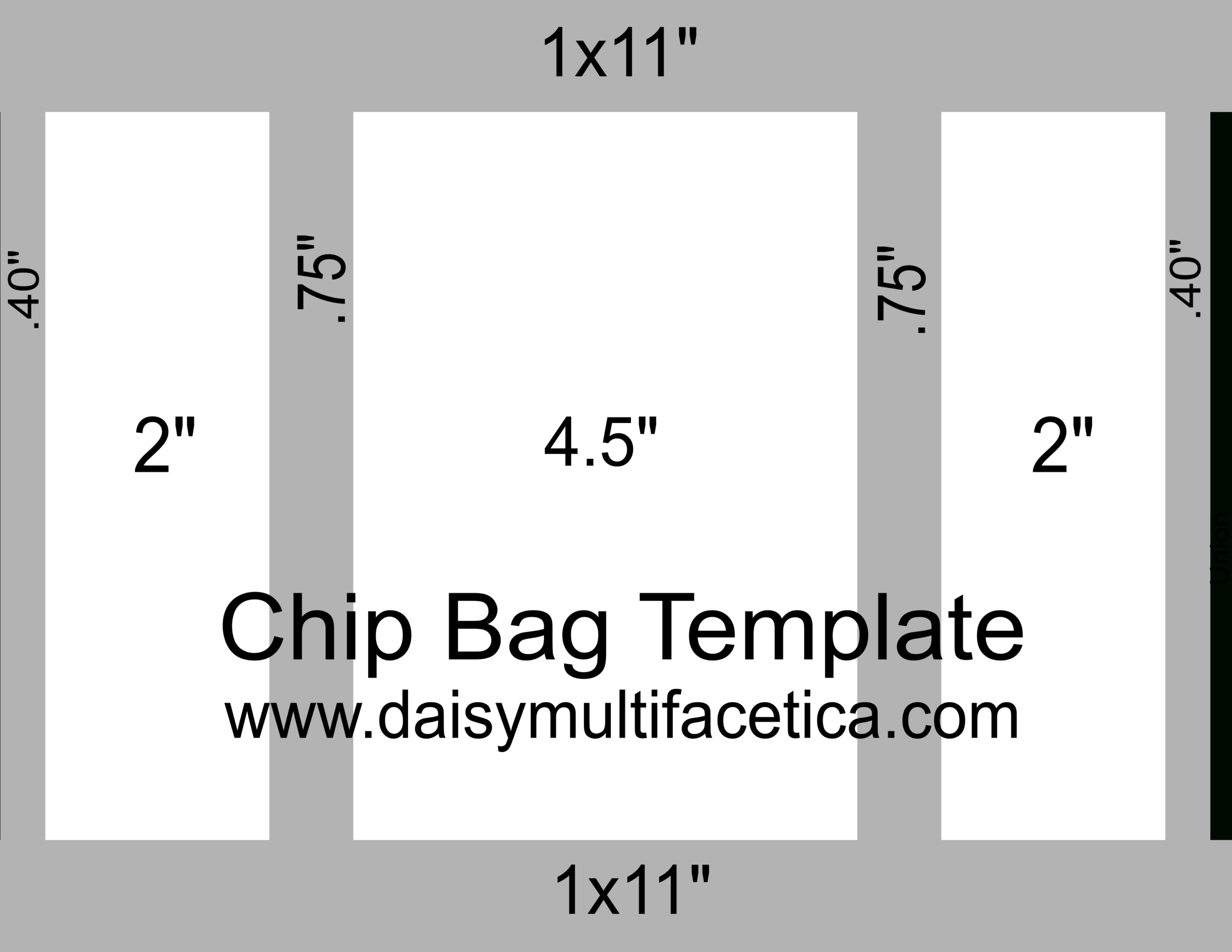 Free Chip Bag Templates | All Occasion Chip Bags. – Daisy inside Downloadable Free Printable Chip Bag Template