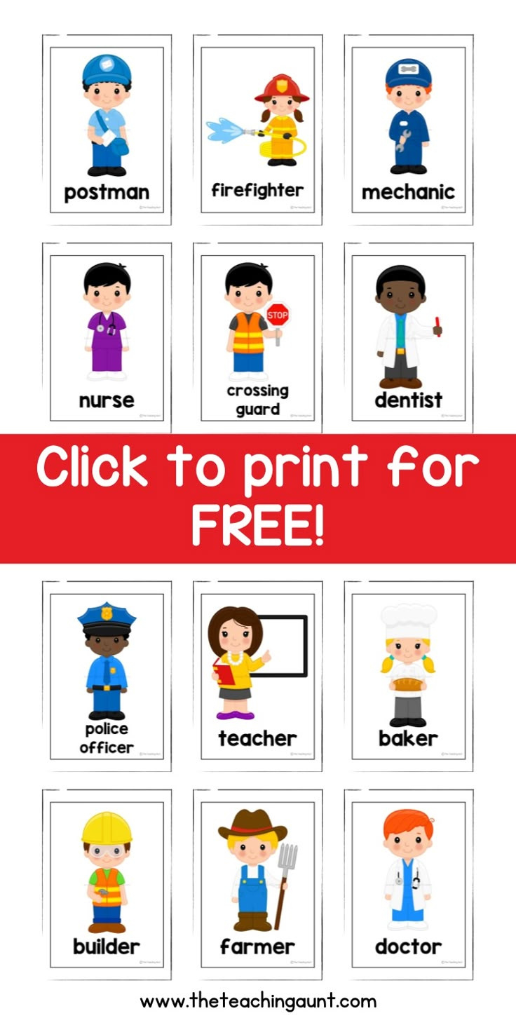 Free Community Helpers Flashcards Pdf inside Free Printable Community Helpers Flashcards