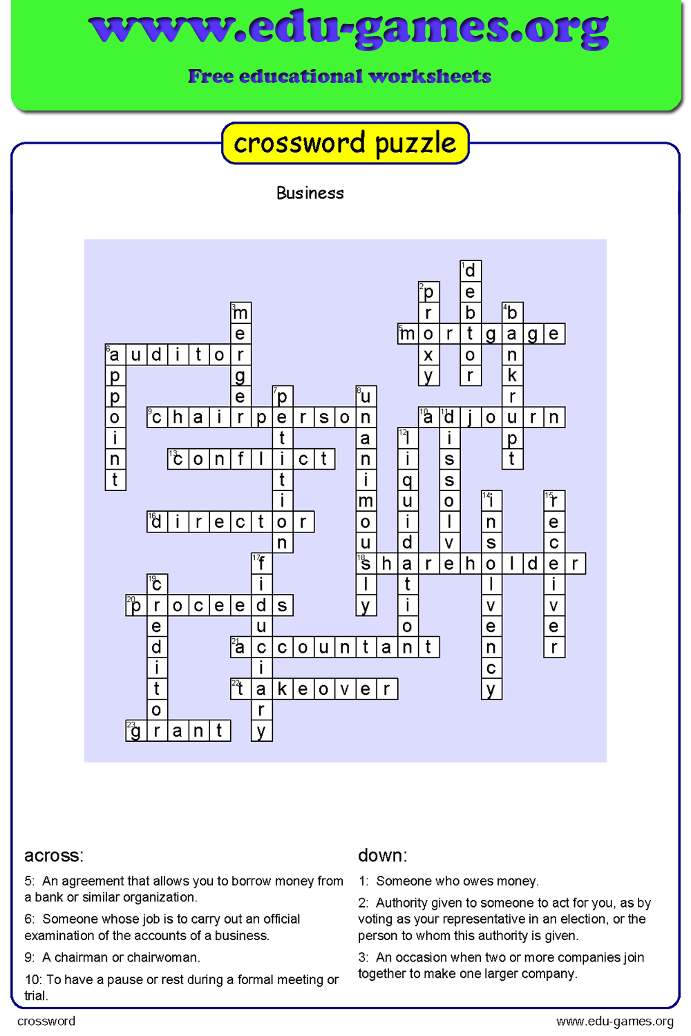 Free Crossword Maker For Kids - The Printable Worksheets Creator in Make Your Own Crossword Puzzle Free Printable