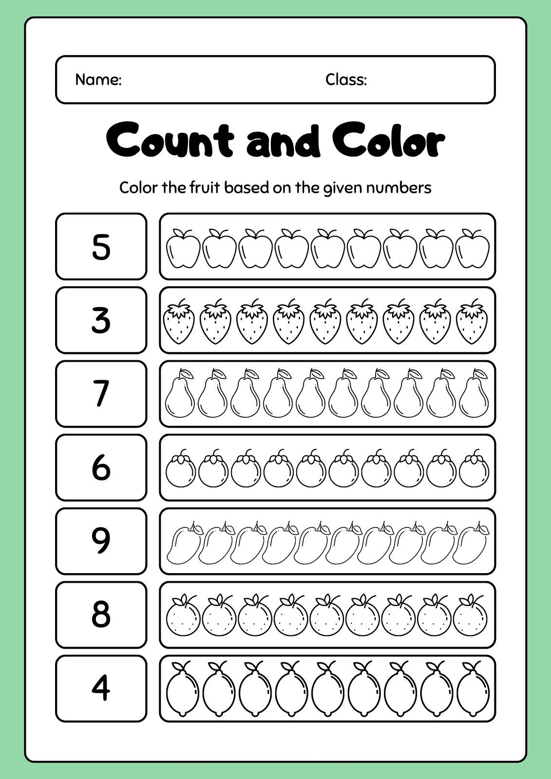 Free Custom Printable Preschool Worksheet Templates | Canva for Free Printable Montessori Worksheets