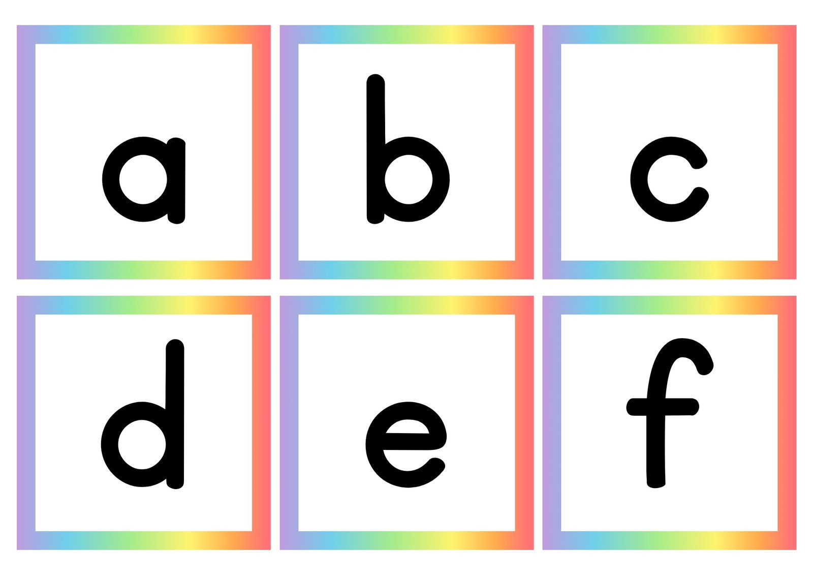 Free Customizable Alphabet Flashcard Templates | Canva regarding Free Printable Lowercase Alphabet Flash Cards