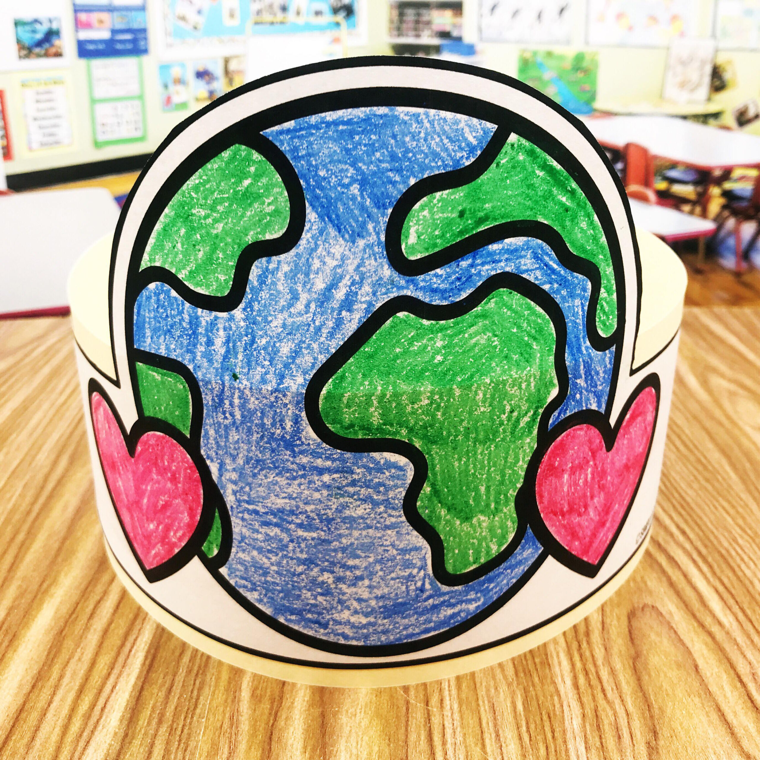 Free Earth Day Hat - Simply Kinder throughout Earth Day Hat Printable