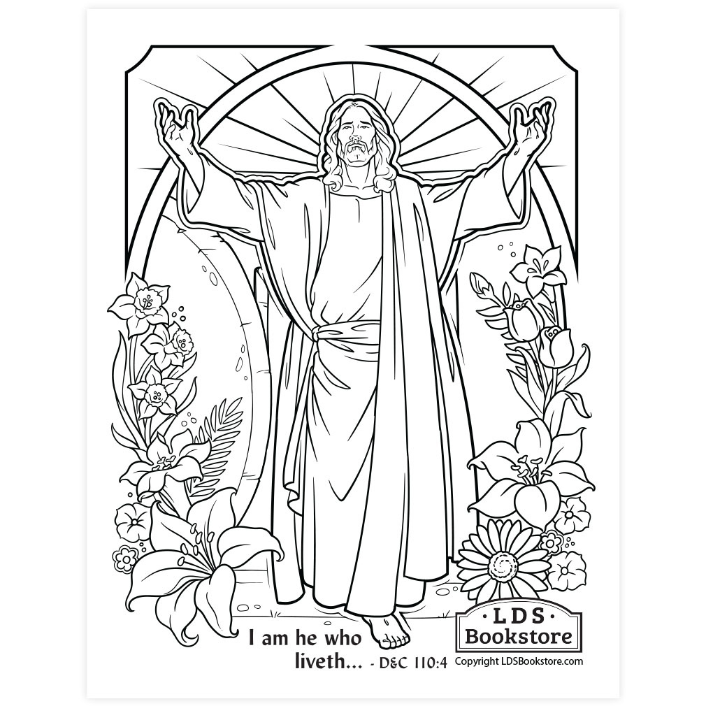 Free Easter Coloring Page - Printable intended for Free Printable Holy Week Coloring Pages