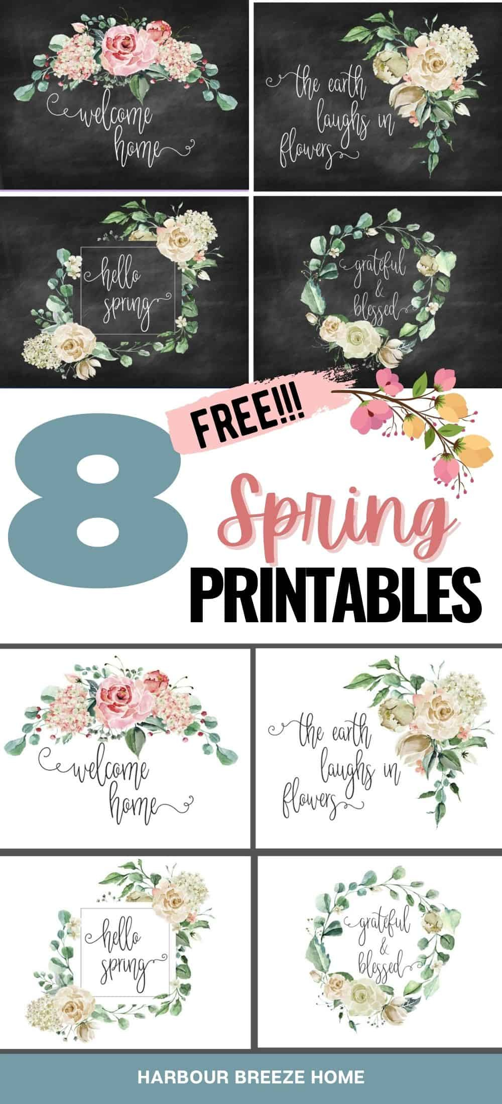 Free Farmhouse Printables With Flowers - Harbour Breeze Home with Free Printable Farmhouse Printables