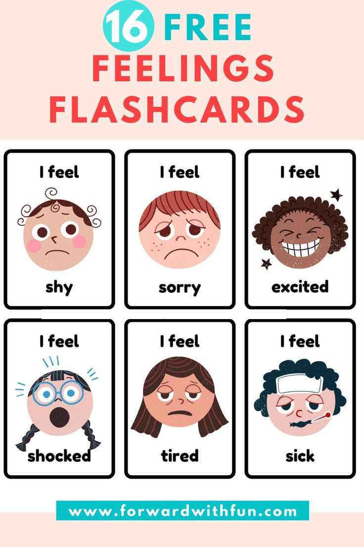 Free Feelings Flashcards throughout Emotions Flashcards Free Printable