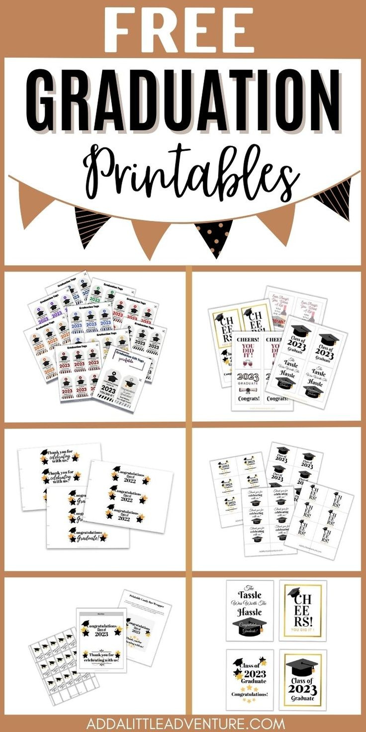 Free Graduation Printables - Updated For This Year! regarding Graduation Party Printables Free