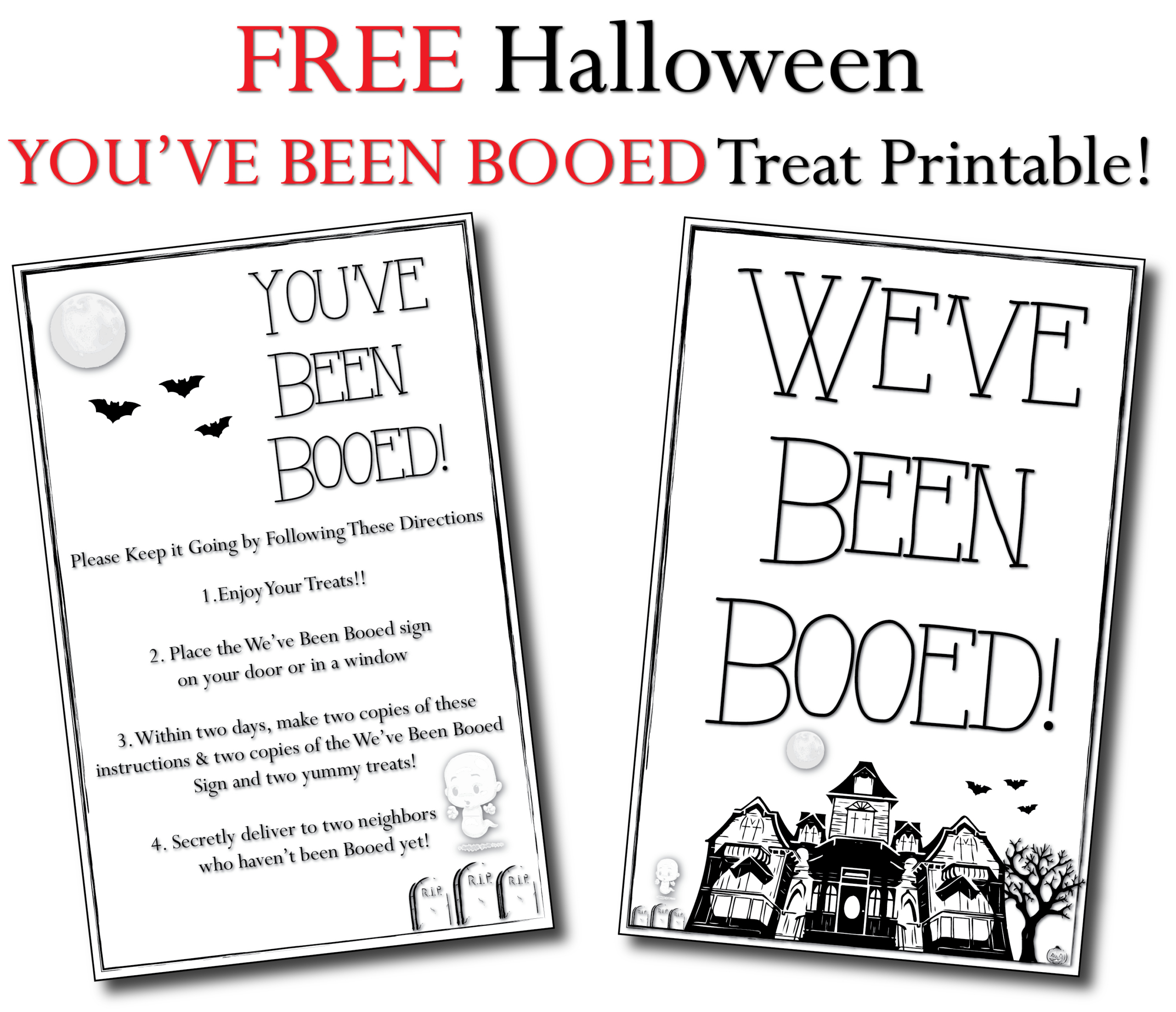 Free Halloween &amp;quot;You&amp;#039;Ve Been Booed&amp;quot; Treat Printable ⋆ The Quiet Grove throughout Free You&amp;#039;Ve Been Booed Printables