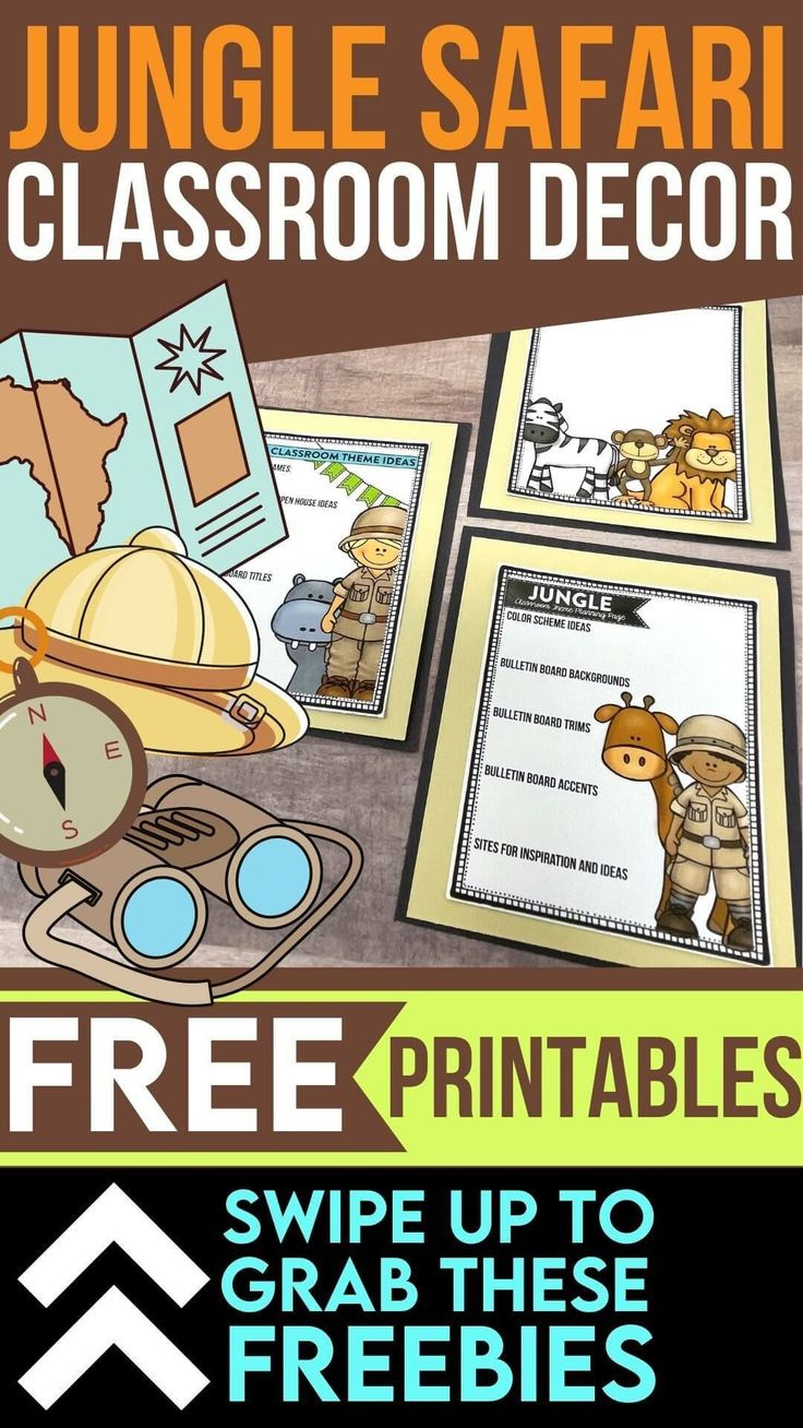 Free Jungle Safari Classroom Decor Printable Planner Pages To with Free Jungle Themed Classroom Printables